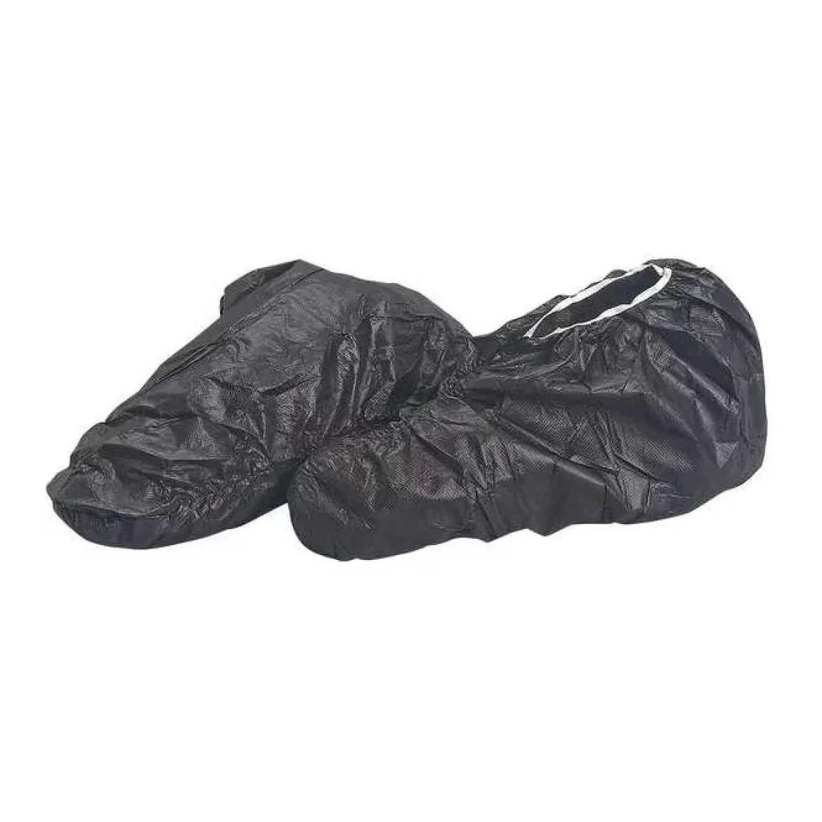 AquaTrak® Black Disposable Shoe Covers w/ Elastic Tops (L - XL Available) - Case of 75 Pairs