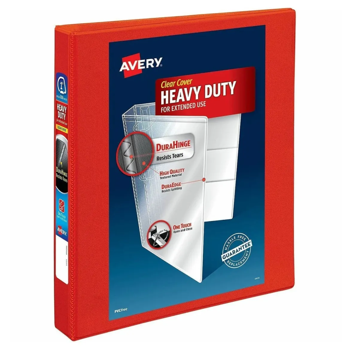 Avery® Heavy-Duty 1" Red 3 Ring Binder