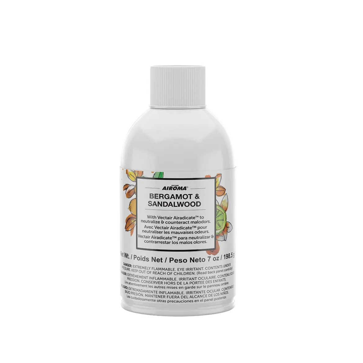 Bergamot & Sandalwood Scented Odor Control Timed Release Refills for the Vectair Airoma® 3000 Dispenser - Case of 12