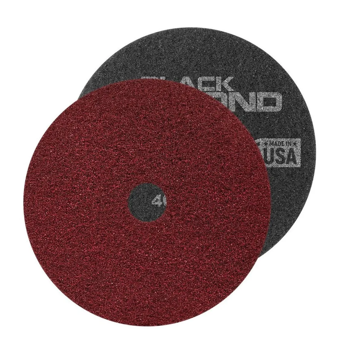 Black Diamond 400 Grit Red Concrete & Natural Stone Floor Prep Pads (12" - 28" Round) - Case of 2