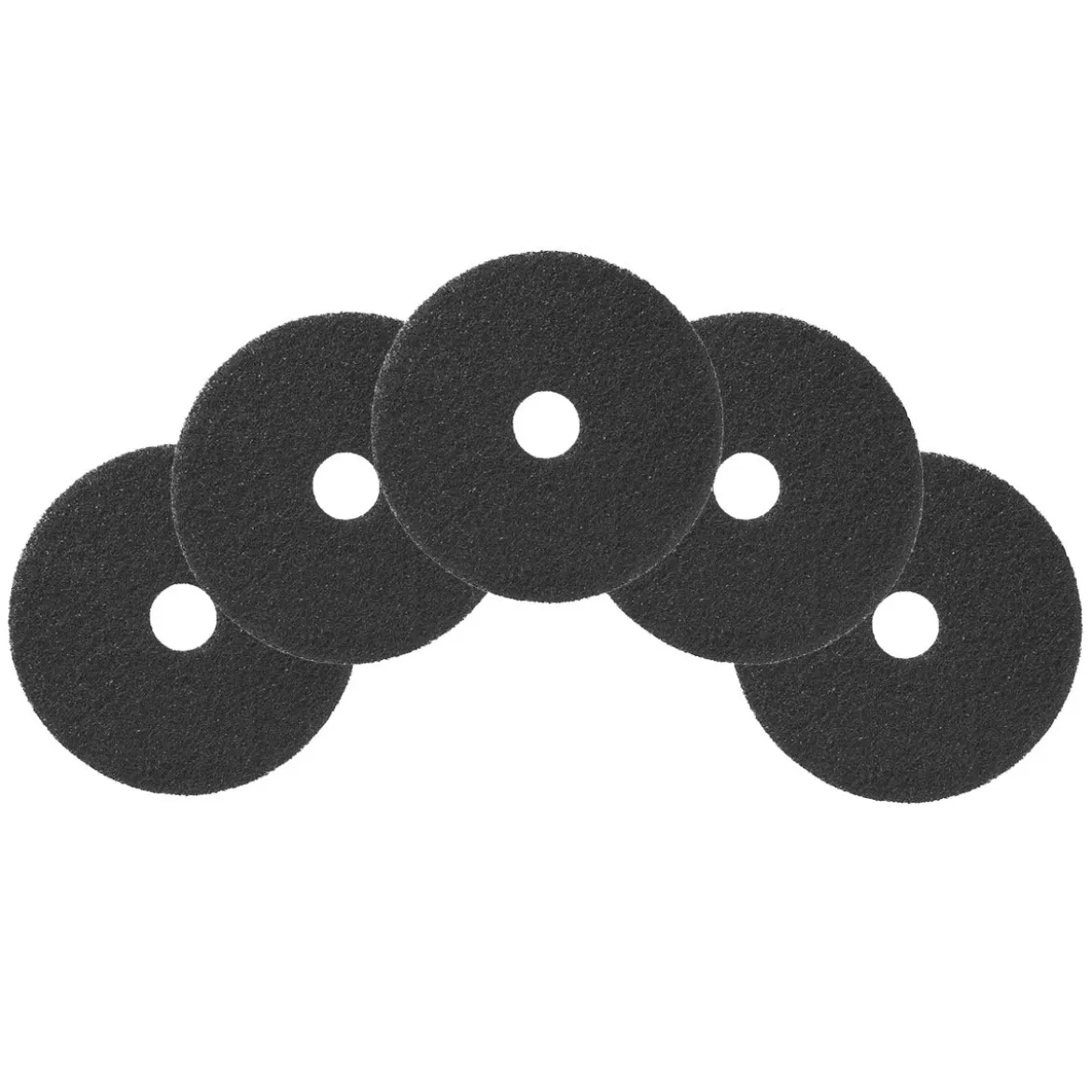 10" Black Floor Stripping Pads - Case of 5