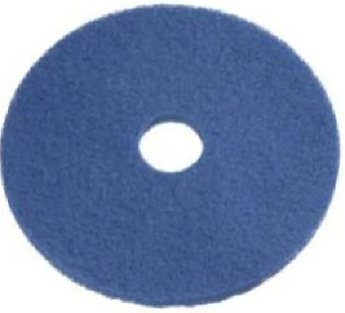 12" Blue Medium Duty Floor Scrubbing Pads - Case of 5