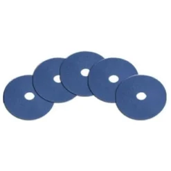 12" Blue Medium Duty Floor Scrubbing Pads - Case of 5