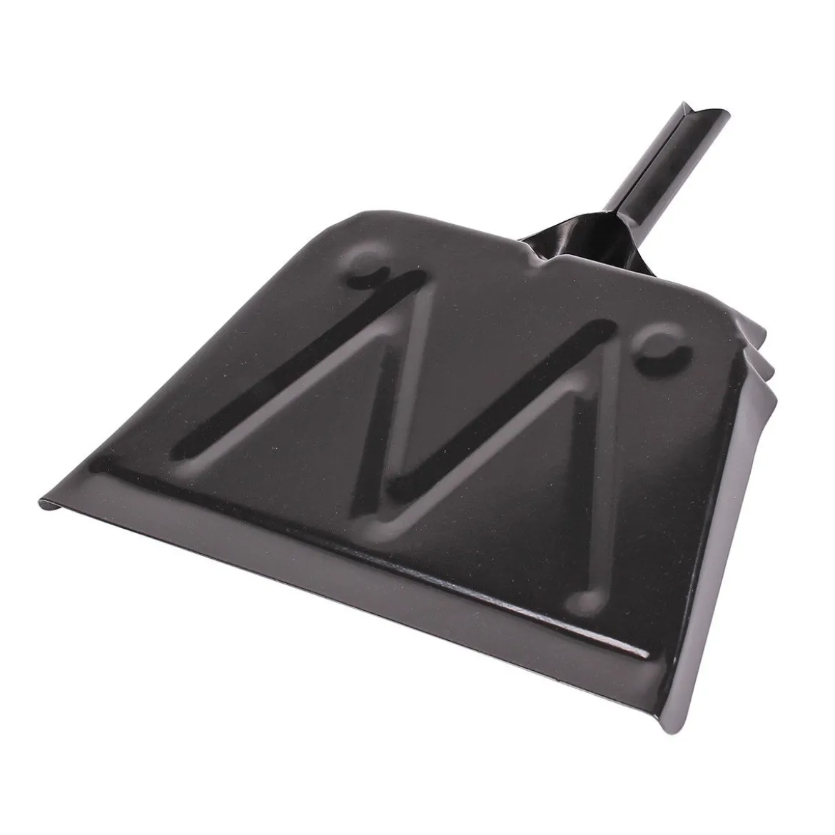 Boardwalk® Black Heavy Duty 12" Metal Dust Pan