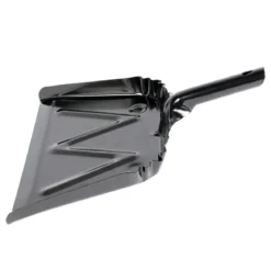 Boardwalk® Black Heavy Duty 12" Metal Dust Pan