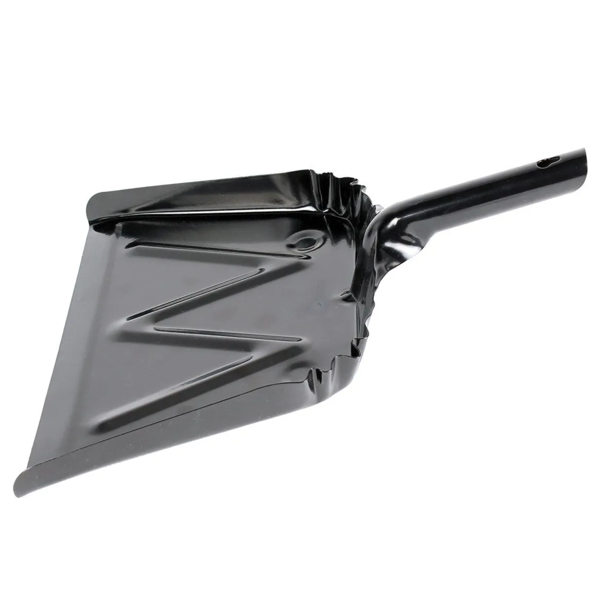 Boardwalk® Black Heavy Duty 12" Metal Dust Pan