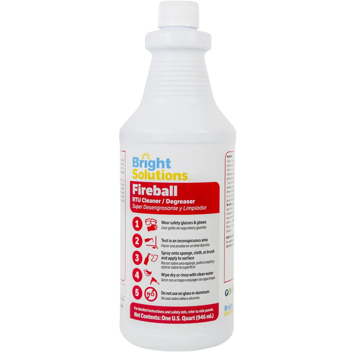 Bright Solutions® ‘Fireball’ RTU Cleaner & Degreaser (32 oz Spray Bottles) - Case of 12