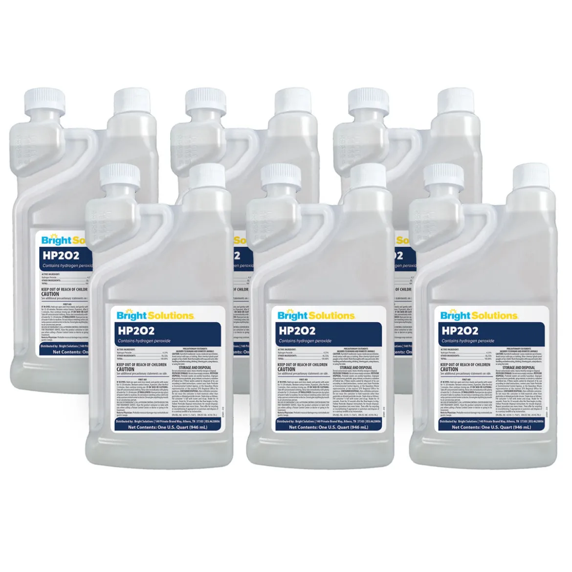 Bright Solutions® HP202 Hydrogen Peroxide Disinfectant Cleaner (32 oz RTU & 32 oz / 1 Gallon Concentrate Options)