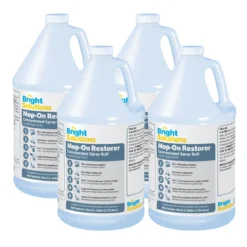 Bright Solutions® 'Mop-On Restorer' Concentrated Spray Buff (1 Gallon Bottles) - Case of 4