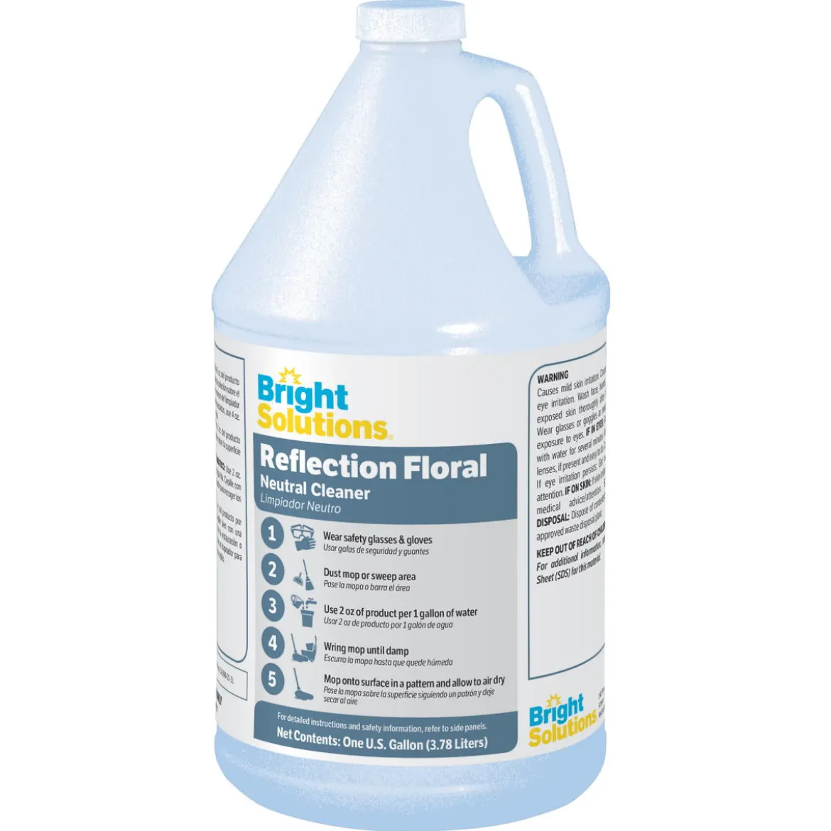 Bright Solutions® 'Reflection Floral' Neutral Cleaner (1 Gallon Bottles) - Case of 4