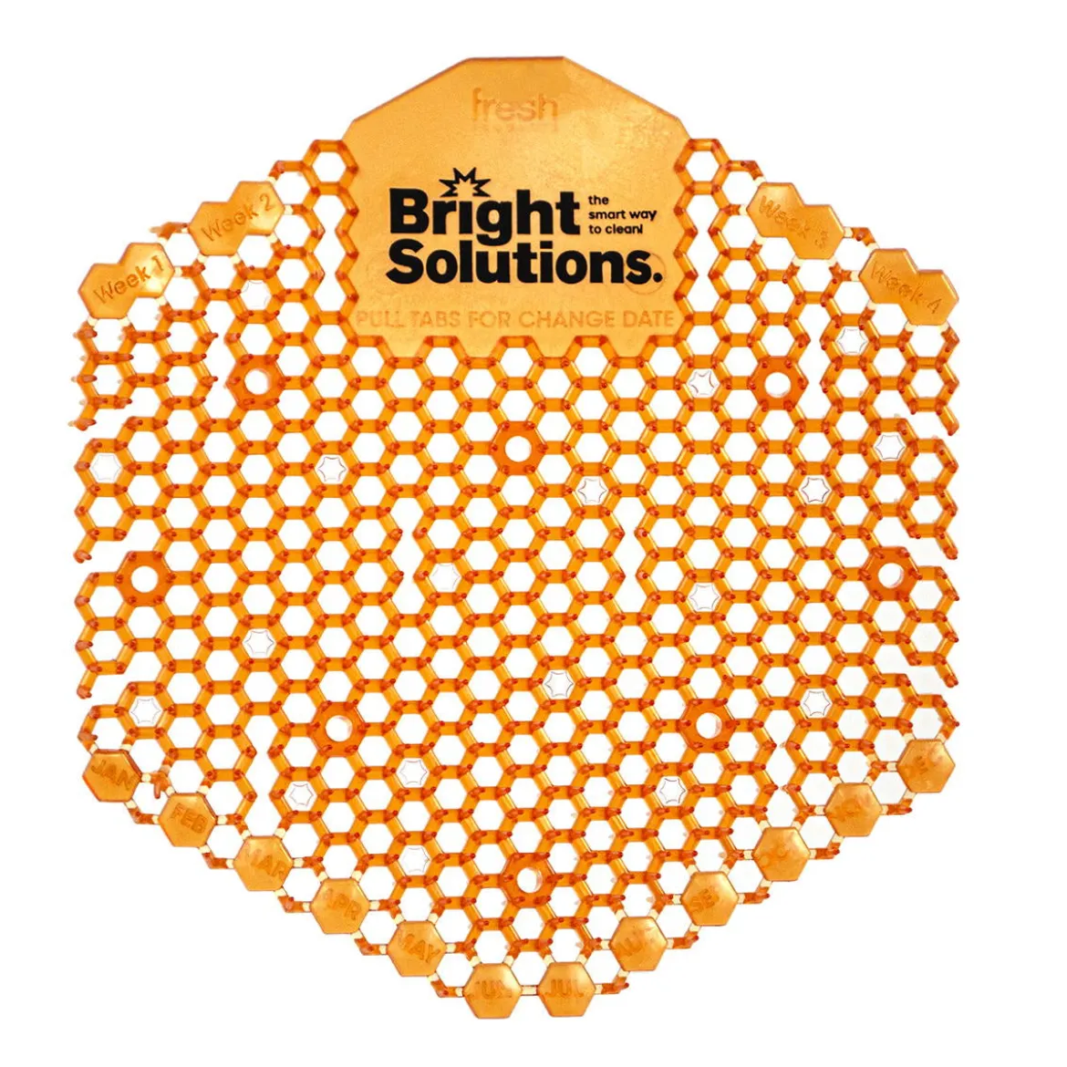 Bright Solutions® Wave 3D Mango Urinal Screen w/ Enzymes - Box of 10