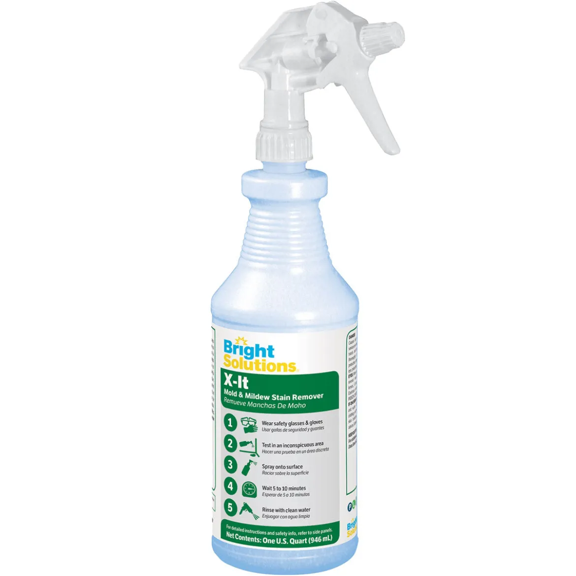 Bright Solutions 'X-It' Mold & Mildew Stain Remover (32 oz Spray Bottles) - Case of 12