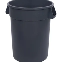 Carlisle® Bronco™ 32 Gallon Gray Round Trash Container (#34103223) - Case of 4