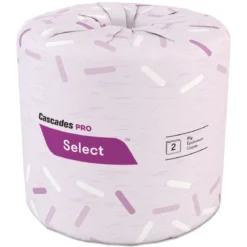 Cascades Pro SelectĀ® #B040 Standard 2-Ply Toilet Paper (4" x 3.19" | 500 Sheets | 132.81') - 96 Rolls