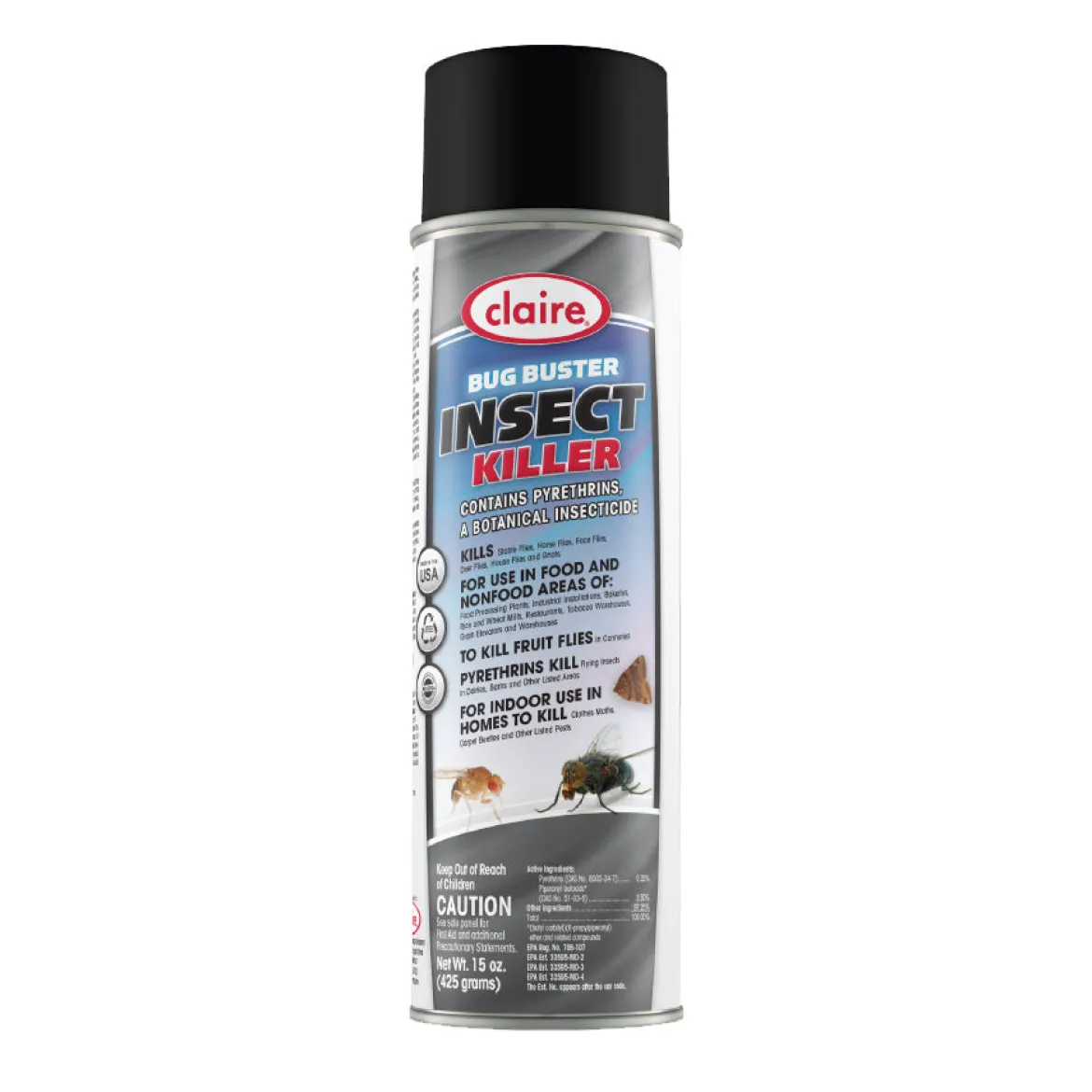 Claire® ‘Bug Buster’ Insect Killer Spray (15 oz Aerosol Cans) - Case of 12