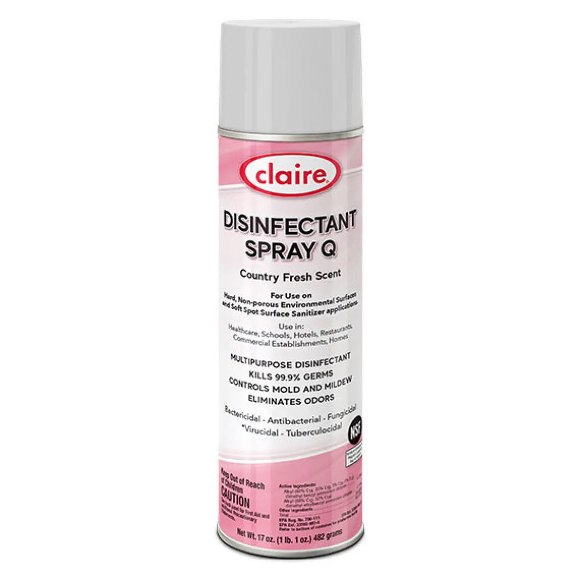 Claire® Country Fresh Scent Multi-Purpose Disinfectant Spray Q (17 oz Aerosol Cans) - Case of 12
