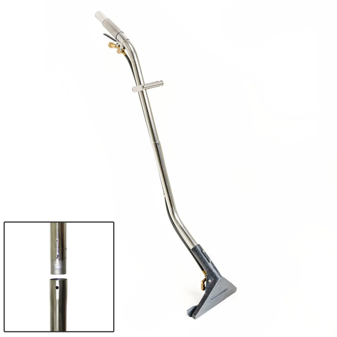 CleanFreak® 12" Adjustable Glide 2-Piece Carpet Extractor Wand for High Pressure & Heat w/ 2 Jets - #01 Orifices