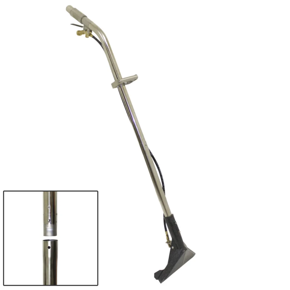 CleanFreak® 12" Adjustable Glide 2-Piece Carpet Extractor Wand w/ 1 Jet - #08 Orifice