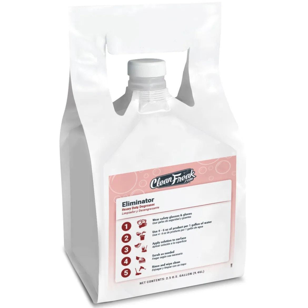 CleanFreak® 'Eliminator' Heavy Duty Floor Cleaning Degreaser (2.5 Gallon FlexMax™ Pouch)