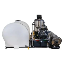 CleanFreak® 8.0 GPM Hot Water Drain Jetter Skid w/ Tank & 200' Reel (Gas Engine) – 3,500 PSI