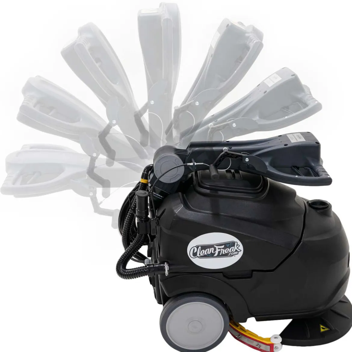 CleanFreak® 18" Reliable 18E Electric Auto Scrubber w/ Nylon Brush - 8 Gallons
