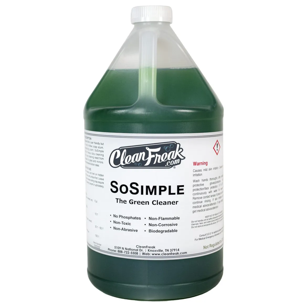 CleanFreak® ‘SoSimple’ The Green Cleaner & Degreaser (1 Gallon Bottles) - Case of 4