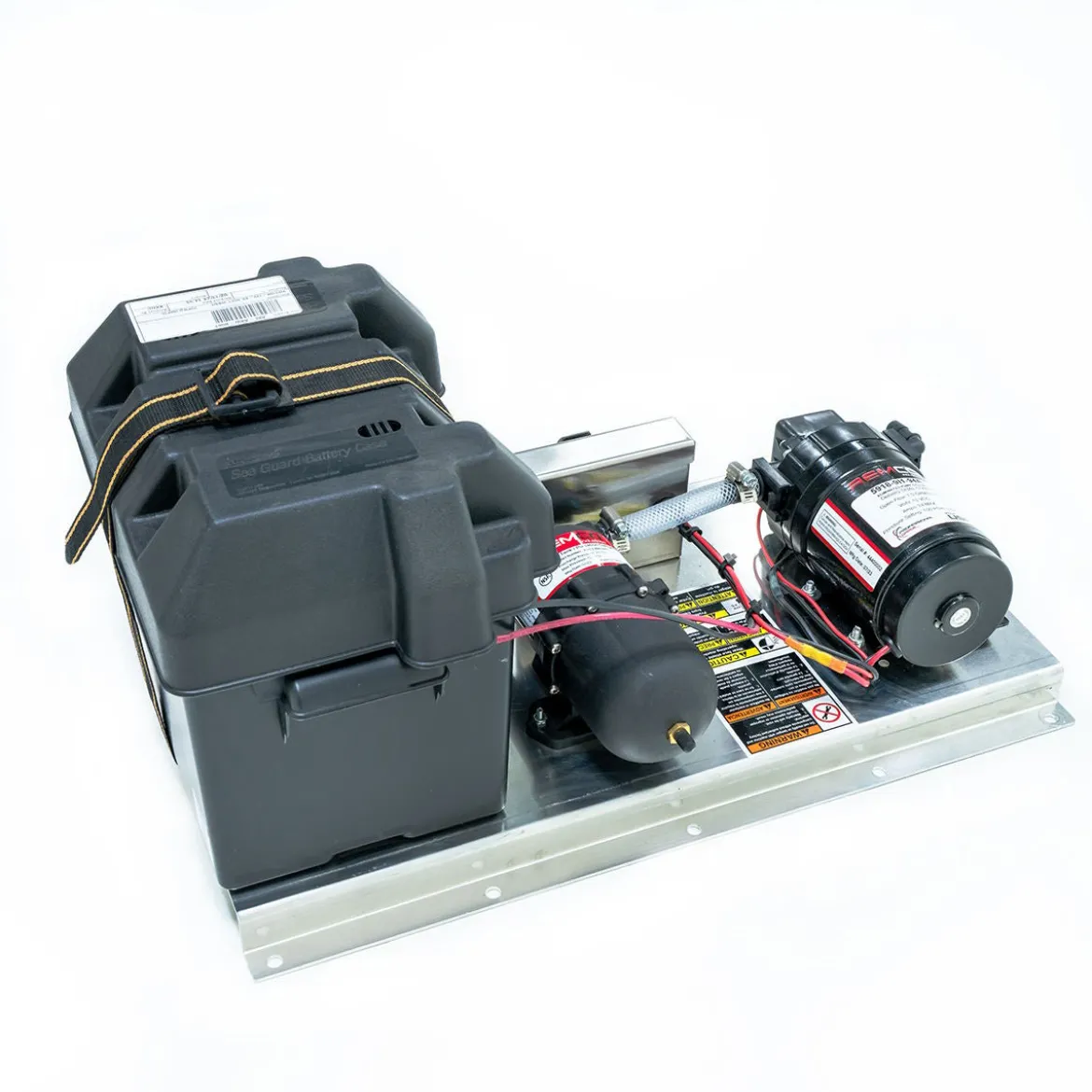 CleanFreak® 12 Volt Softwash System (100 PSI @ 7.0 GPM) w/ Remco Pump - Optional Cage, Proportioner, Hose Reel & Spray Wand w/ Nozzle