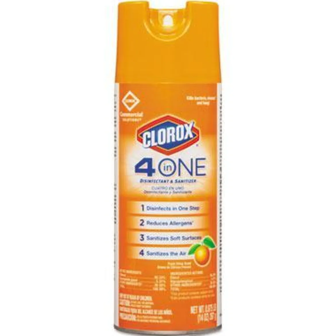 Clorox® 4-in-One Disinfectant & Sanitizer (Citrus Scent) - 12 Aerosol Cans