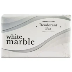 500 Count (1.5oz) White Marble Deodorant Bar Soap