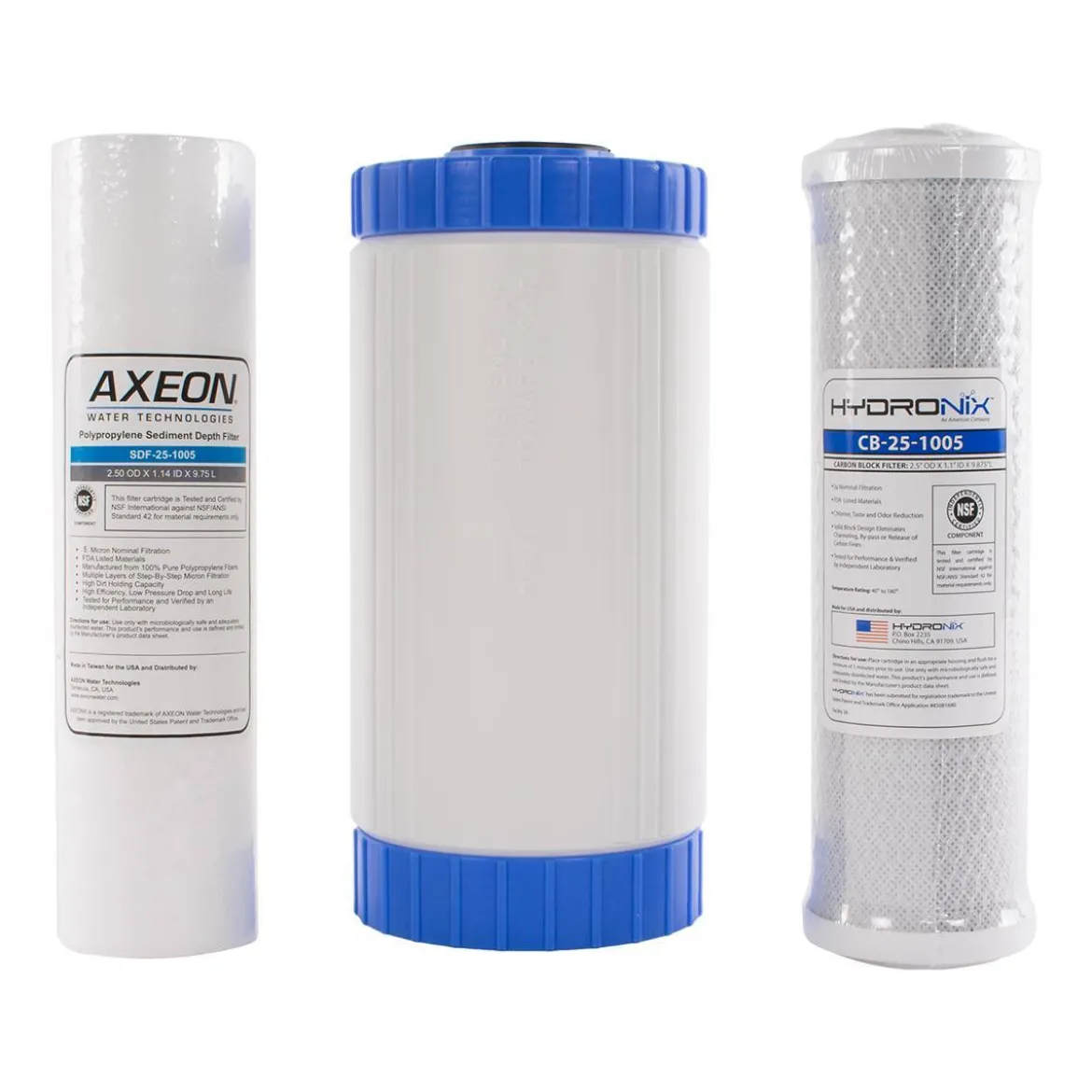 Deionized Water Filter Set for the IPC Eagle Hydro Cart - 3 Pack