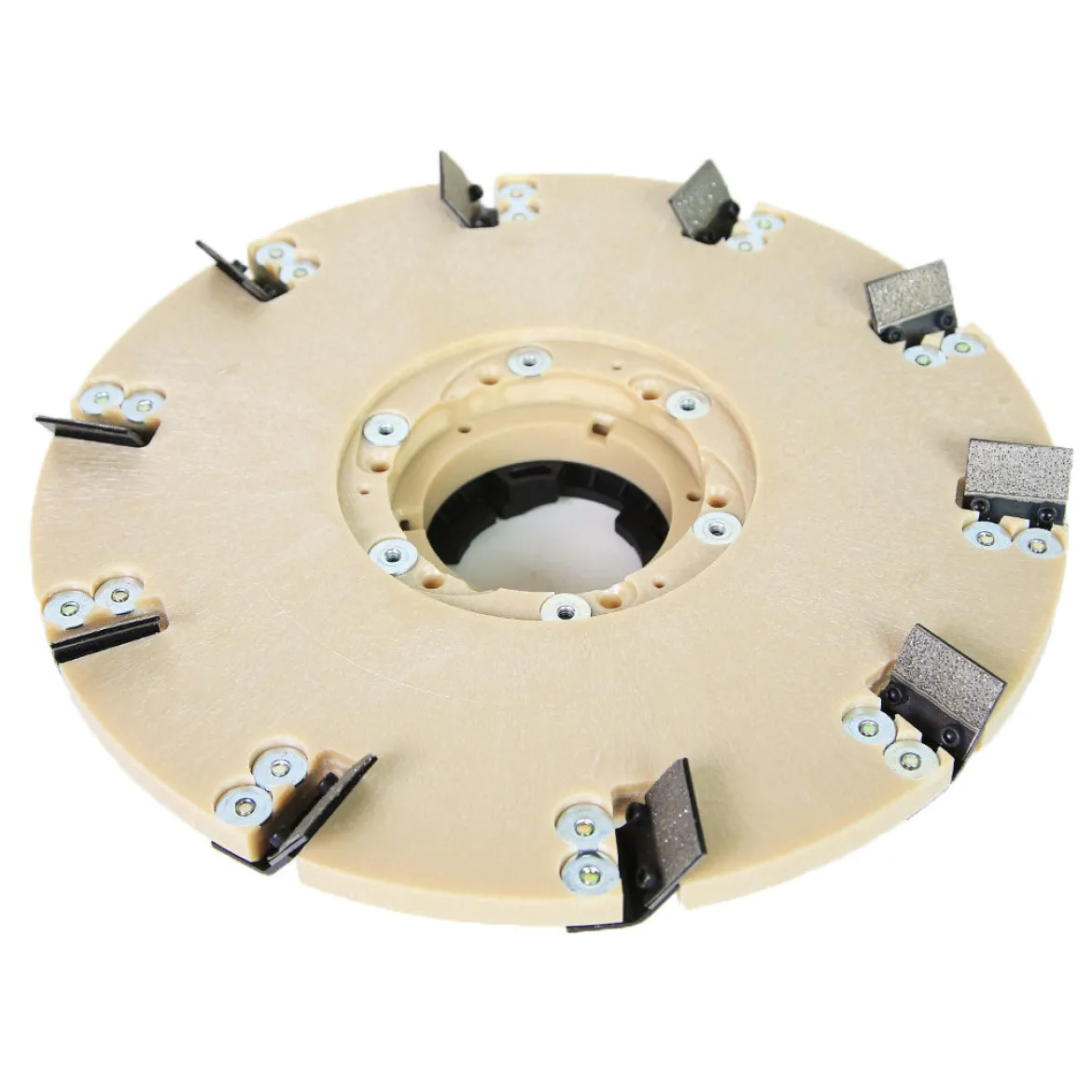 Diamabrush™ 25 Grit 16” CCW Coating Removal Tool w/ 10 Blades (#92160120210) for use w/ 17” Floor Buffers
