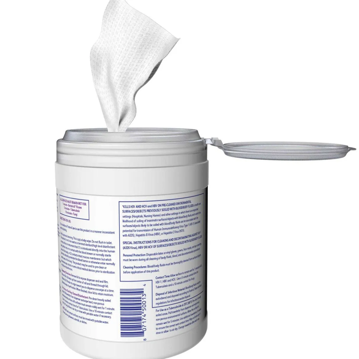Diversey™ Oxivir® Tb EPA Registered Disinfectant Wipes (6” x 6.9” | 160 Wipe Canisters) - Case of 12