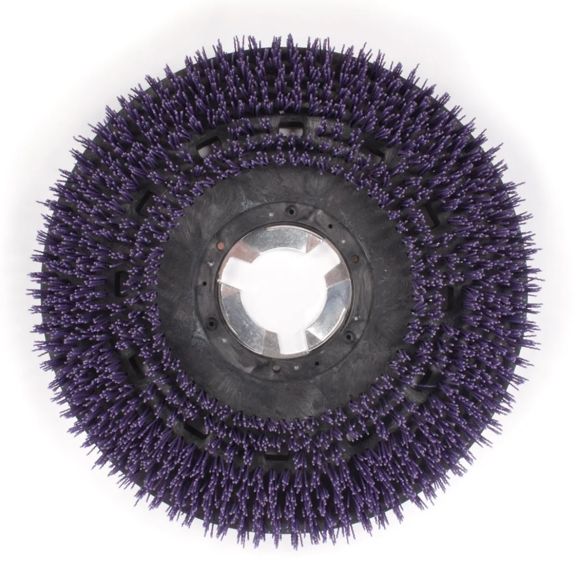 20" Floor Buffer Extra Heavy Duty Floor Stripping Brush w/ 46 Grit Impregnated Purple Nylon Bristles (18" Actual Diameter)