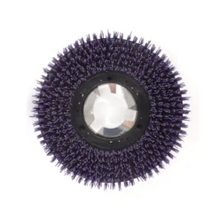 15" Floor Buffer Extra Heavy Duty Floor Stripping Brush w/ 46 Grit Impregnated Purple Nylon Bristles (13" Actual Diameter)