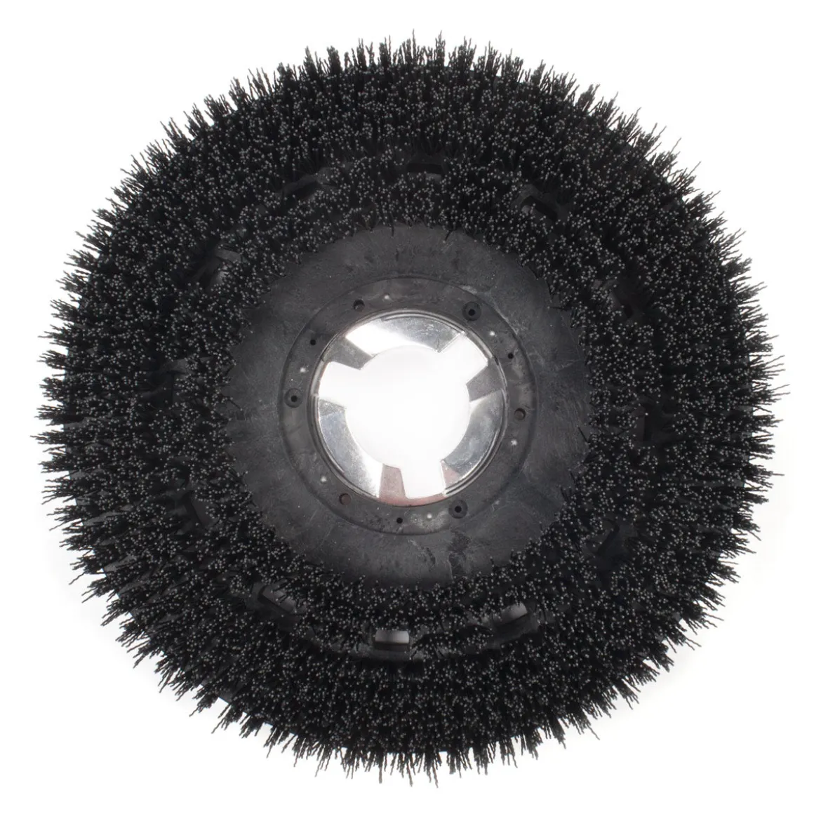 20" Floor Buffer Heavy Duty Floor Stripping Brush w/ 80 Grit Impregnated Black Nylon Bristles (18" Actual Diameter)