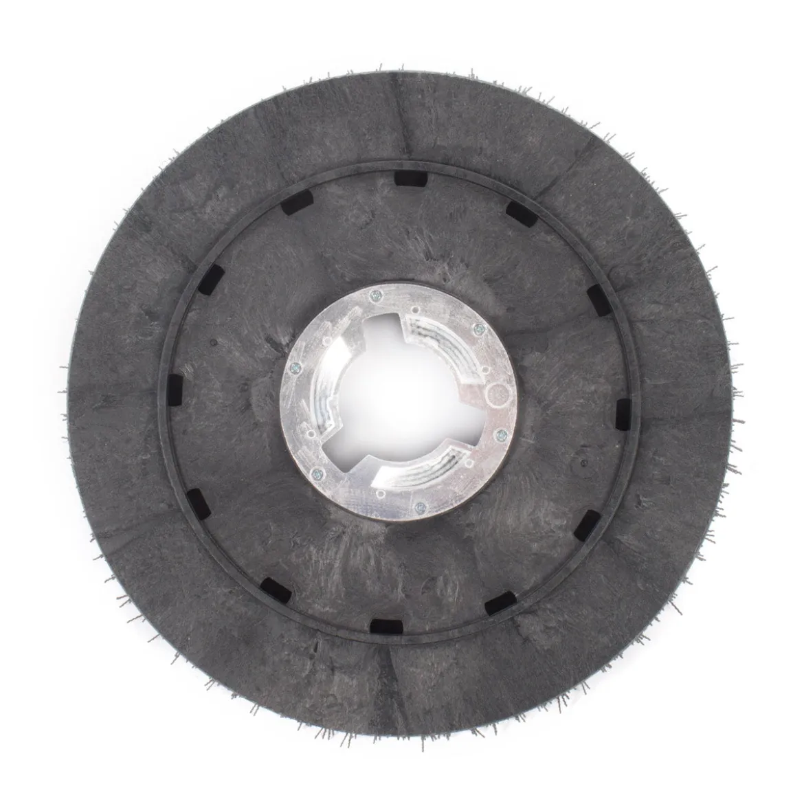 20" Floor Buffer Heavy Duty Floor Stripping Brush w/ 80 Grit Impregnated Black Nylon Bristles (18" Actual Diameter)