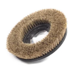 13" Floor Buffer Light Duty Marble & Stone Floor Scrubbing & Polishing Brush w/ Union Mix Bristles (11" Actual Diameter)