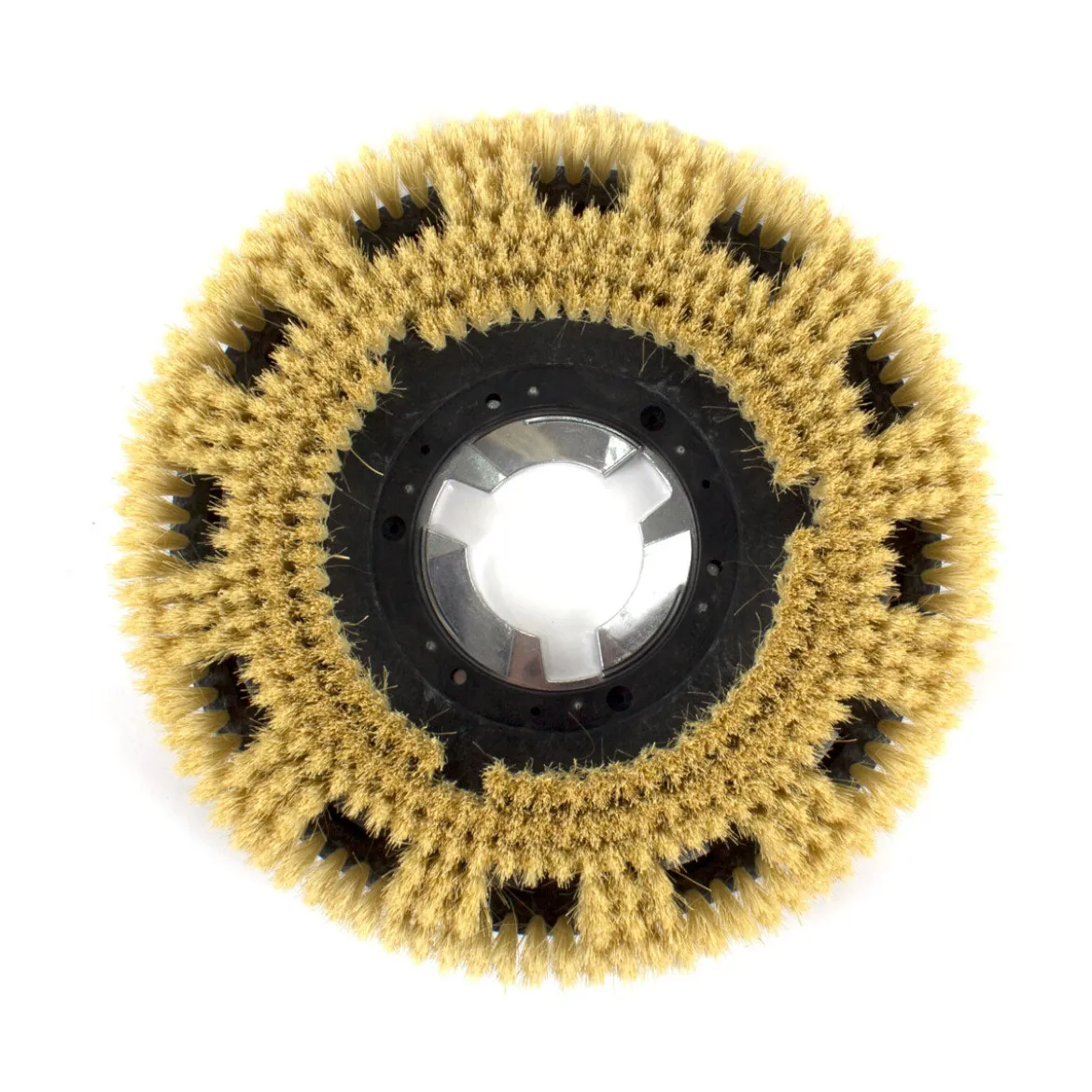 16" Floor Buffer Marble & Stone Floor Buffing & Polishing Brush w/ Tampico Bristles (14" Actual Diameter)