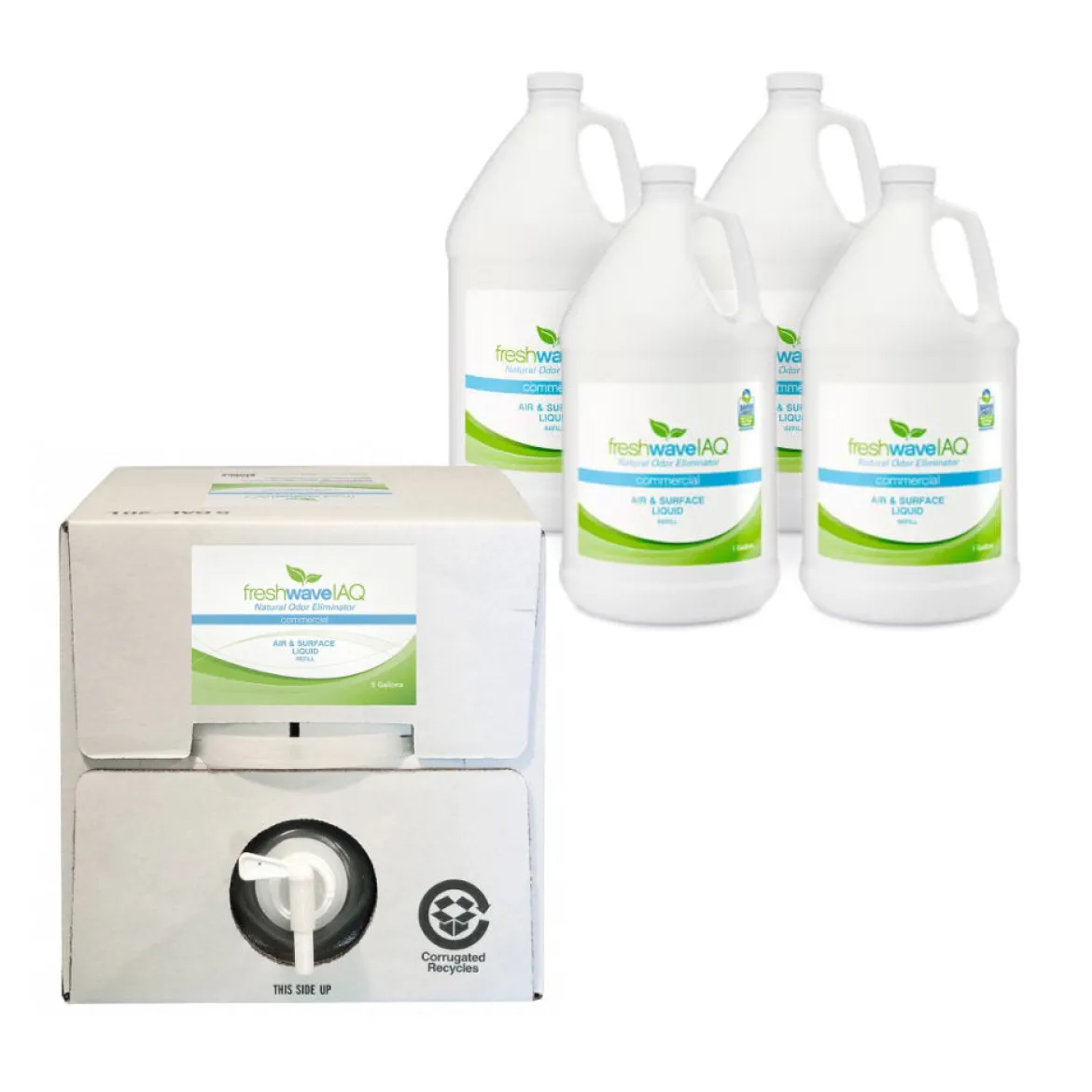 Fresh Wave IAQ Air & Surface Odor Eliminator Liquid (4 Gallon Case or 5 Gallon Box)