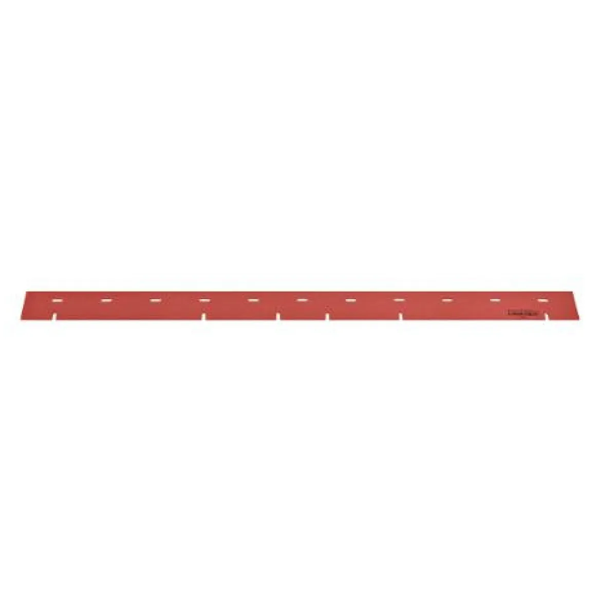 Front Red Slotted Natural Rubber Squeegee for the Viper AS710R, AS7190TO & AS7690T Automatic Floor Scrubbers