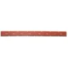 Front Slotted Recovery Squeegee Blade (#MPVR05917) for the IPC Eagle CT15 Auto Scrubber - Red Latex