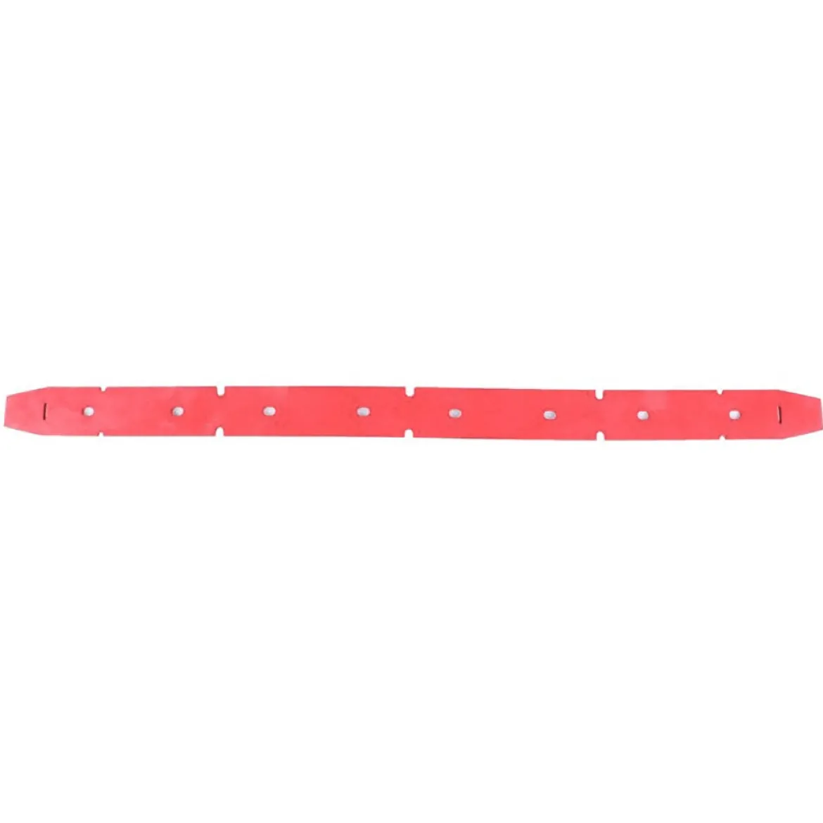 Front Slotted Squeegee Blade (#MPVR08040) for IPC Eagle 28" & 32" Walk Behind Auto Scrubbers - Red Latex