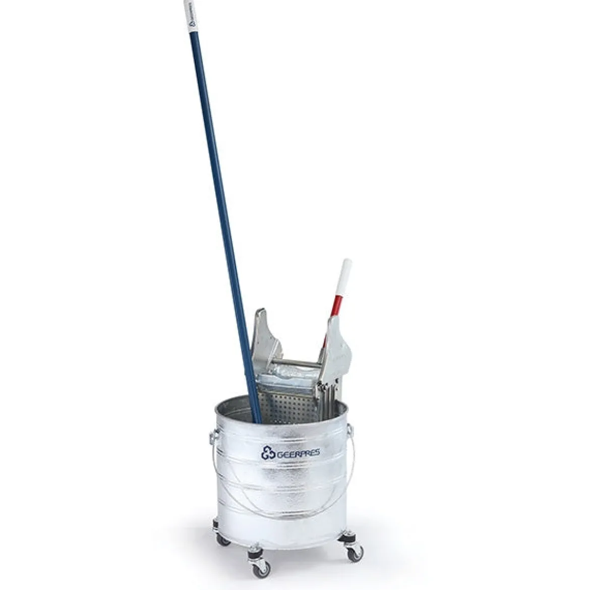 Geerpres® Floor-Prince® Zinc Plated Down Press Mop Wringer (16 - 24 oz mops)