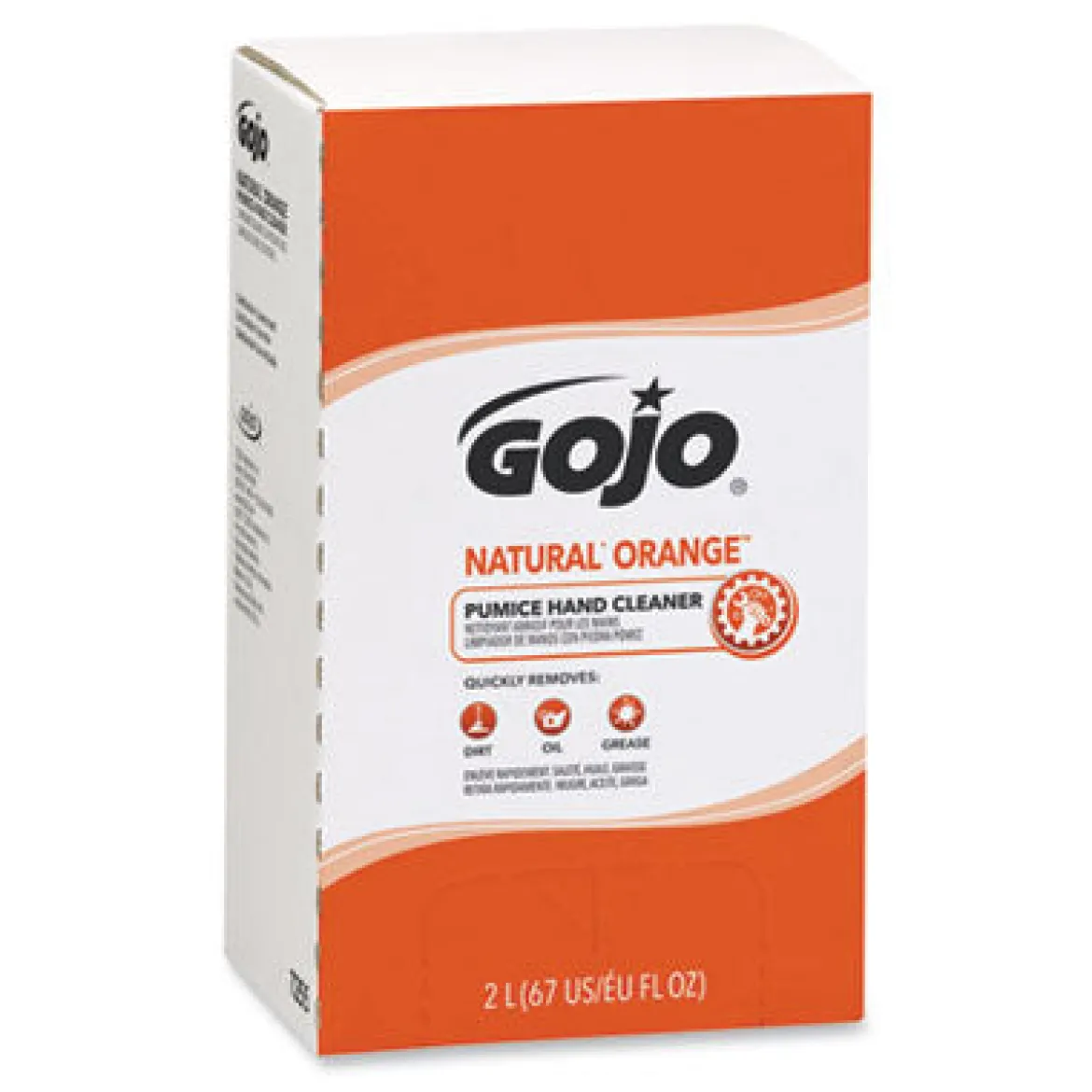 GOJO® Natural Orange Pumice Hand Cleaner (2000 ml Bag-in-Box Refills) - Case of 4