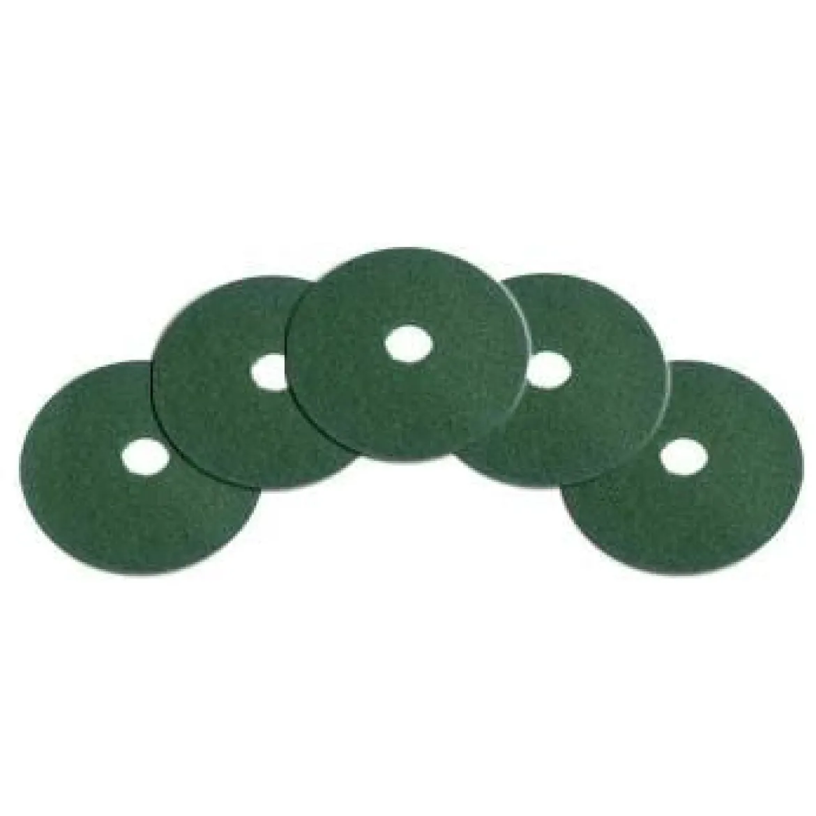 20" Green Heavy Duty Rotary Floor Scrubbing Pads - Case of 5