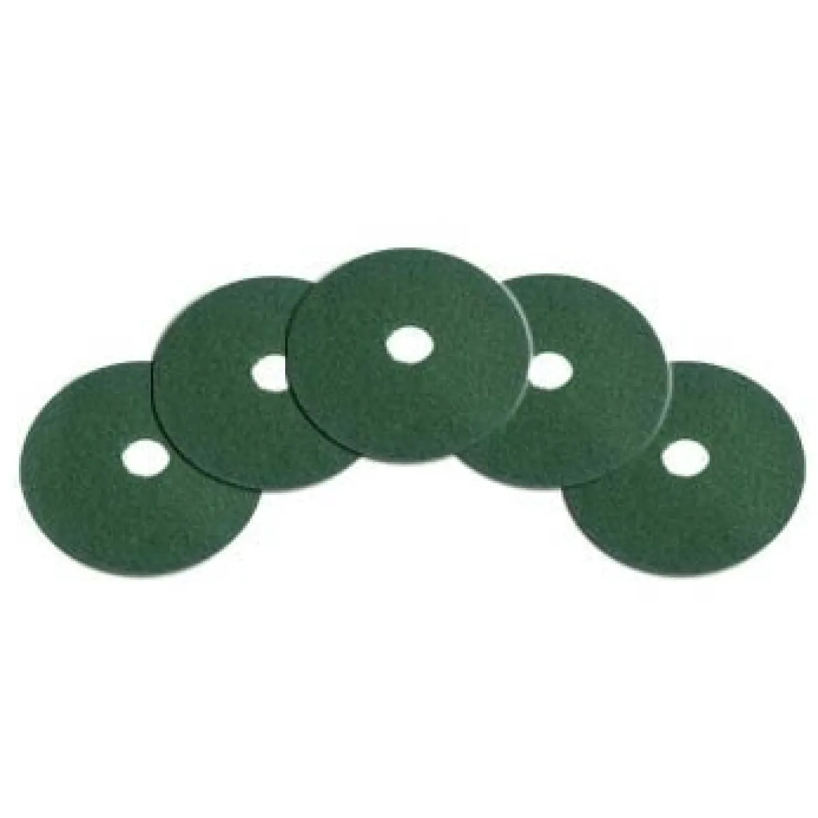 12" Green Heavy Duty Scrub & Top Layer Floor Removal Pads - Case of 5
