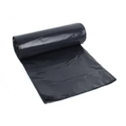 Heritage Bag™ 56 Gallon Black Low Density Coreless Trash Can Liners (43" x 47" | 1.2 Mil) - Case of 100