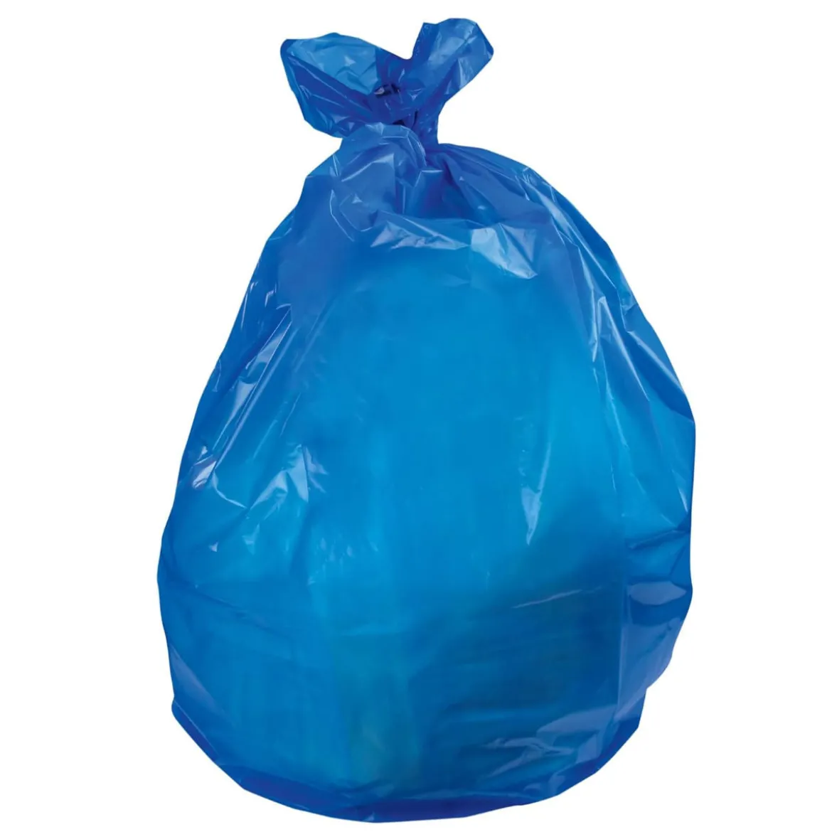 Heritage Bag™ 23 Gallon Blue Low Density Flat Pack Trash Can Liners (31" x 45" | 1.5 Mil) - Case of 100