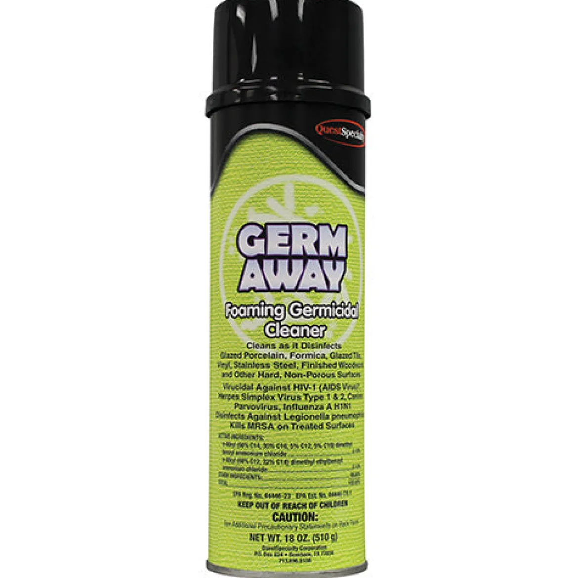 Hospeco® Germ Away Foaming Germicidal Disinfectant Cleaner (18 oz Aerosol Cans) - Case of 12
