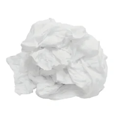 Hospeco® TaskBrand® New Bleached White T-Shirt Rags - 10 lb Bag